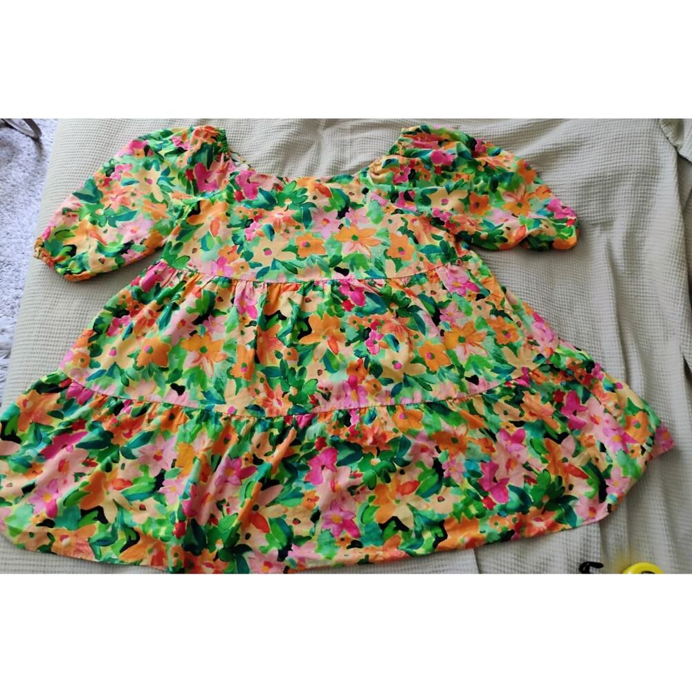 Colorful Floral 1X "Sanctuary" Baby Doll Dress. Plus Size. BBW. Summer Dress.